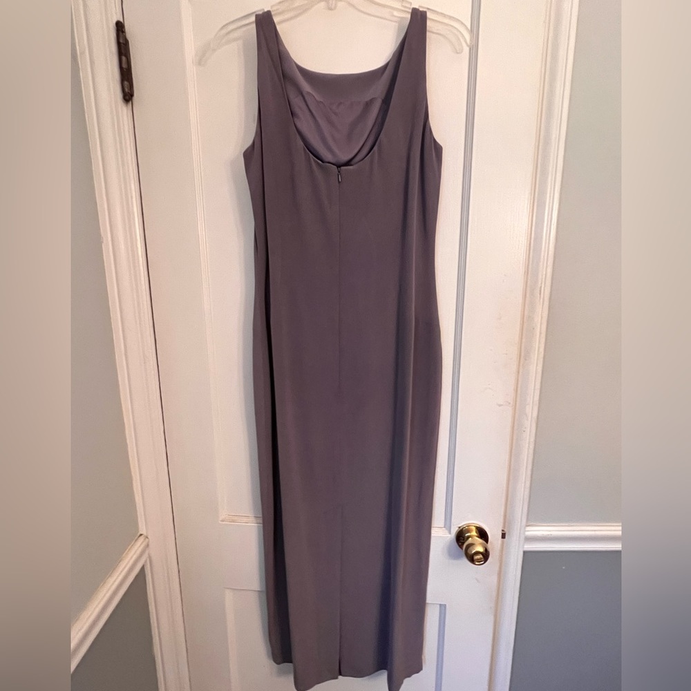 100% Silk Ann Taylor Purple Lilac Dress - Picture 2 of 4